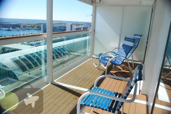 Freedom of The Seas- Junior suite balcony