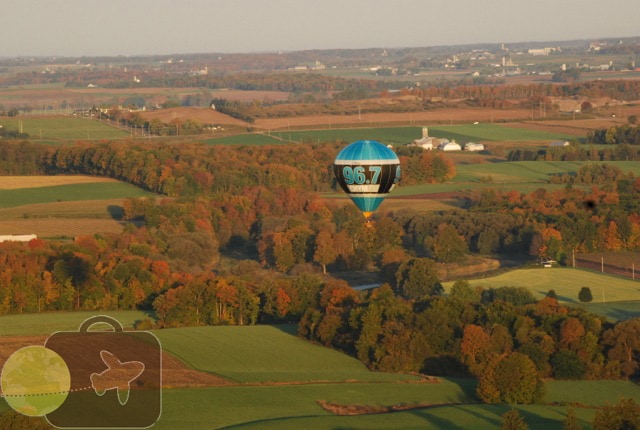 Our view from the balloon 2 years ago!