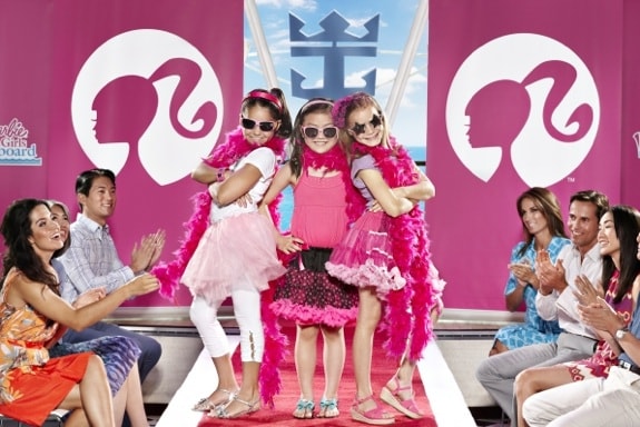 Girls participating in the Barbie Premium experience - Royal Caribbean