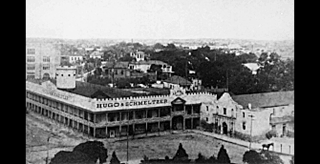 Alamo with second floor barracks