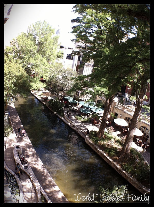 View of San Antonio Riverwalk from the Omni