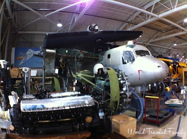 Canadian Warplane Heritage Museum - aircraft being restored