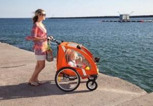 CocoonX2 Double Stroller at the beach