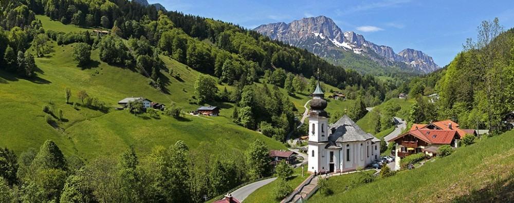the Bavarian countryside near Berchtesgaden, Germany