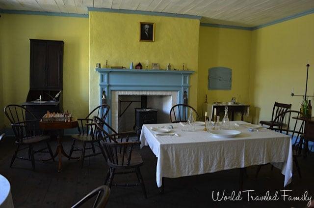 Old Fort Erie - oficers dining room
