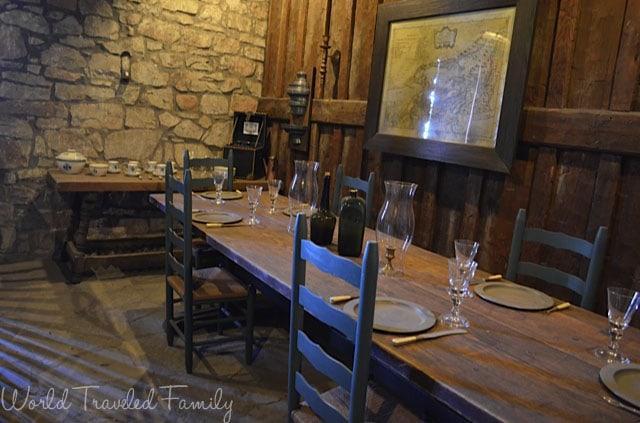 Old Fort Niagara - French Commendant's dining area