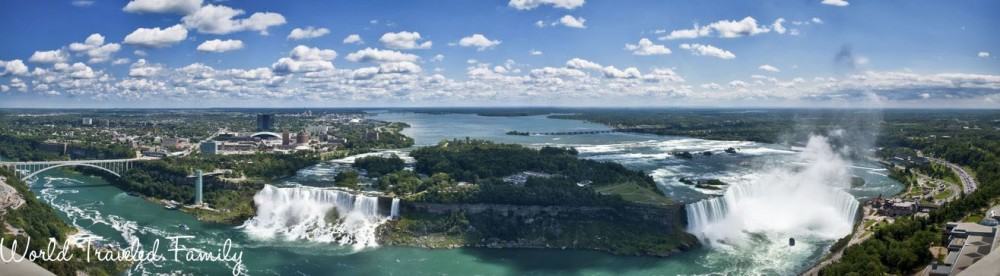 Panoramic of Niagara Falls from the Canadian side