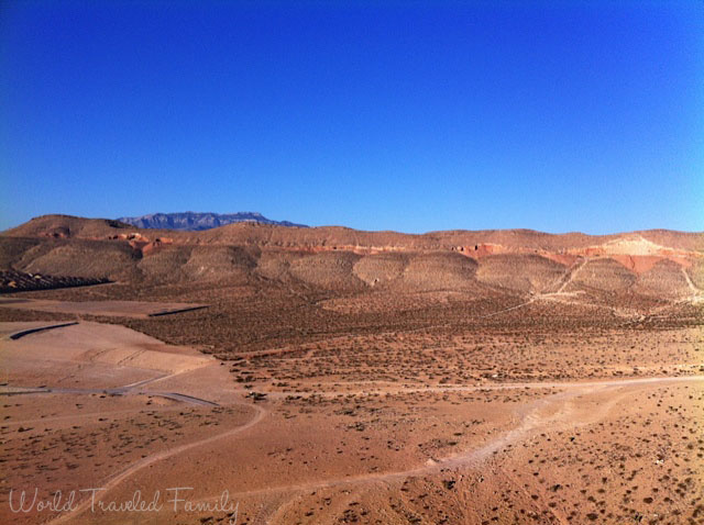 The view of the mountains - Vegas Balloon Ride