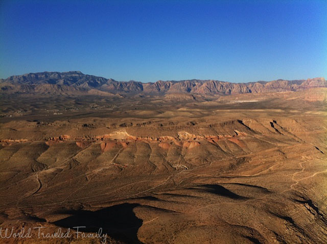 the Las Vegas mountains- Vegas Balloon Ride