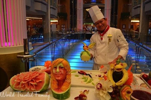 Freedom of the Seas - Freedom Fest Marlon Bandol fruit carving