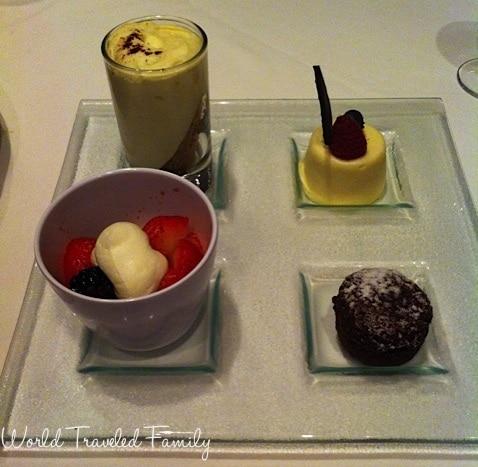 Freedom of the Seas - dessert sampler at portofinos