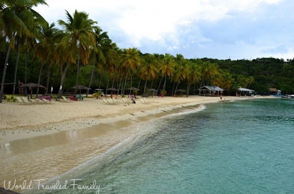 St. Thomas Kon Tiki Boat Tour - honeymoon beach on Water Island