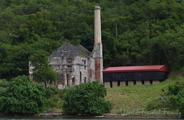 St. Thomas Kon Tiki Boat Tour - view of Head House Hassel Island