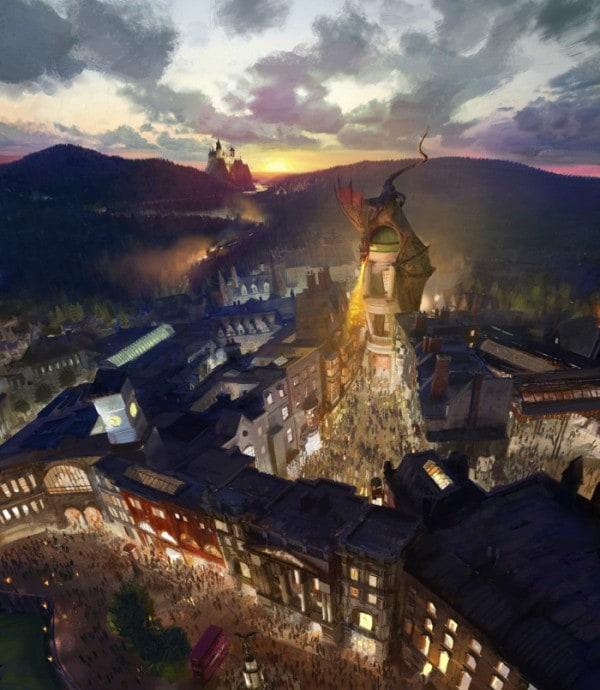 The Wizarding World of Harry Potter - Diagon Alley RenderingLR