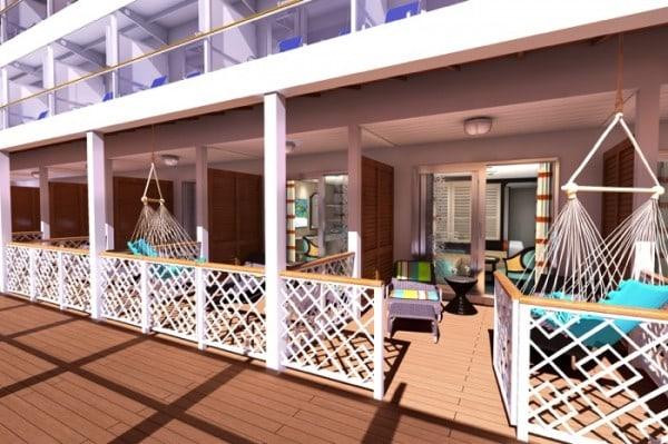 Carnival Vista Havana Cabana balcony