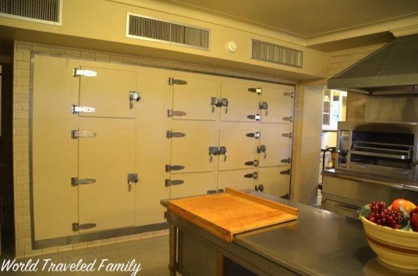 Edsel & Eleanor Ford House - wall of fridges in kitchen