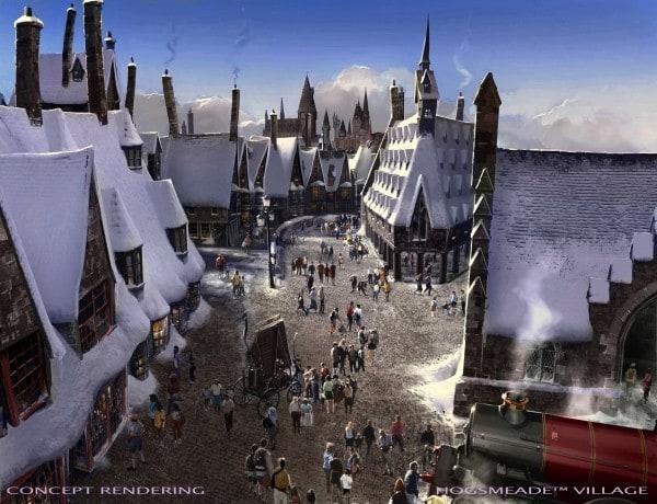 Universal Studios Hollywood  Hogsmeade Village rendering
