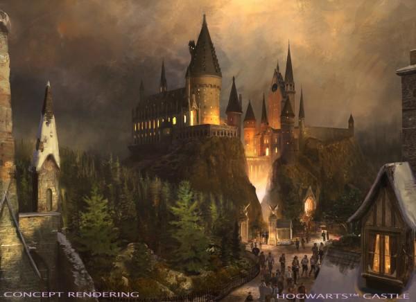 Universal Studios Hollywood WWoHP Hogwarts Castle rendering