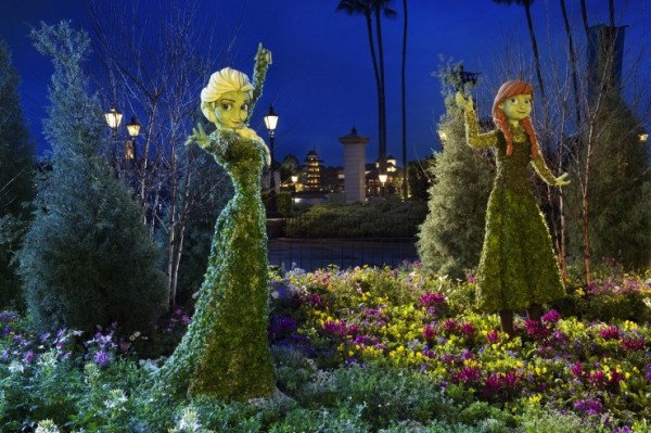 Epcot International Flower & Garden Festival - frozen topiaries