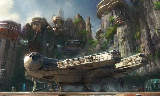 Star Wars-Themed Land Artist Concept Disneyworld Disneyland