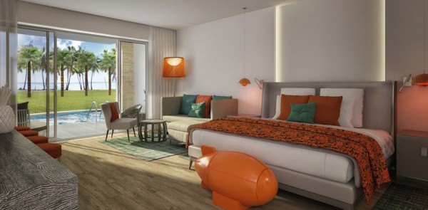 Nickelodeon Hotels & Resorts in Punta Cana - jacuzzi swim up pad