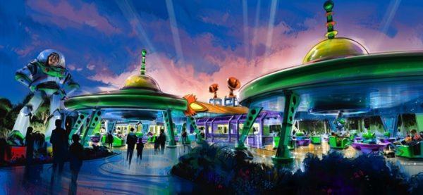 Alien Swirling Saucers Attraction in Upcoming Toy Story Land