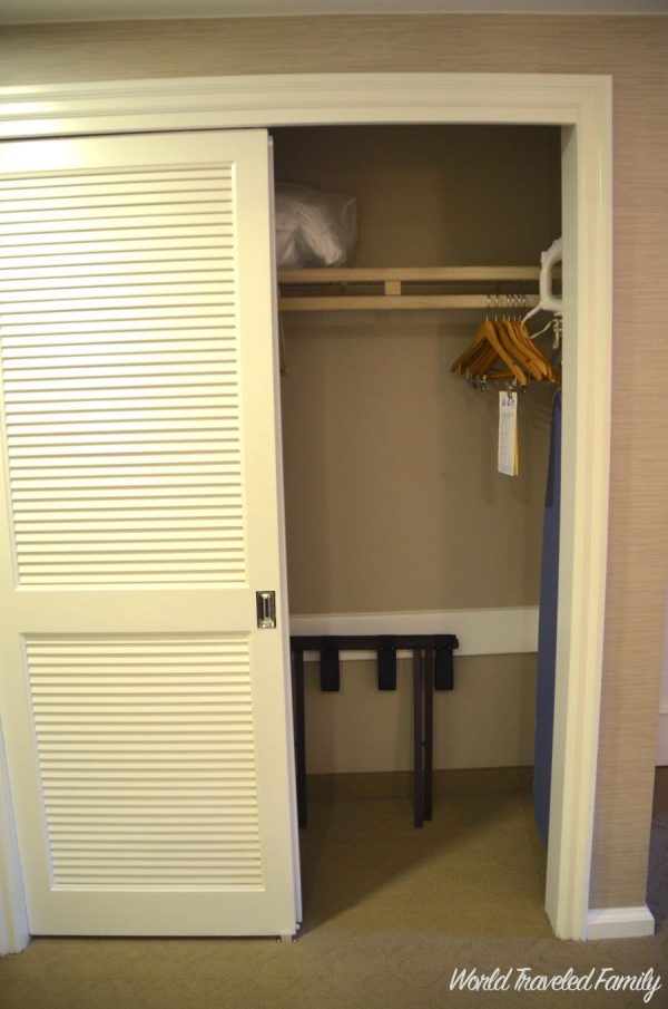 Disney's Beach Club Resort ~ Room Tour - closet