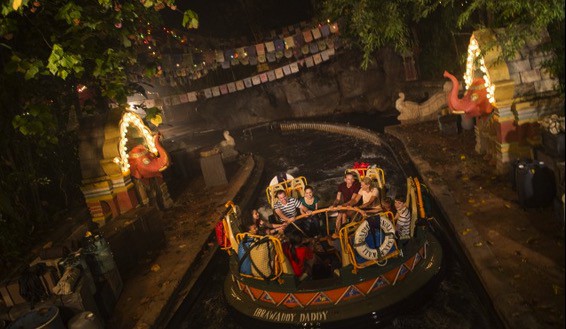 Kali River Rapids at Disneys Animal Kingdom at NIght