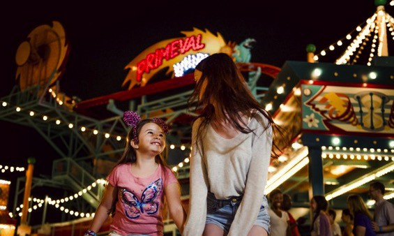 Primeval Whirl at Disneys Animal Kingdom at Night