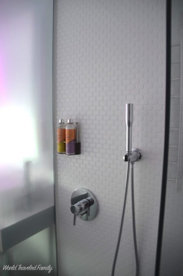 Yotel NYC Cabin Review - shower