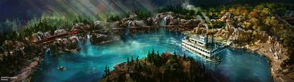 disneyland railroad rivers of america opening