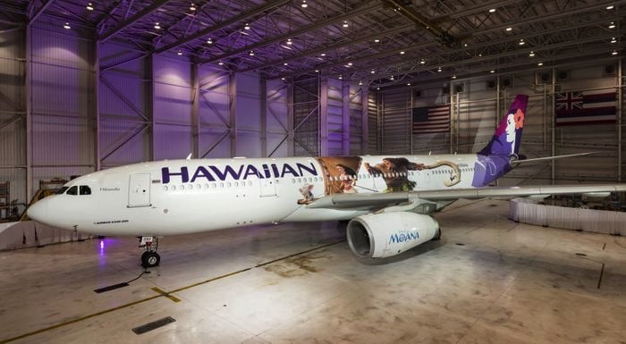 Hawaiian Airlines Reveals First of three “Moana”- Themed Airbus A330 Planes