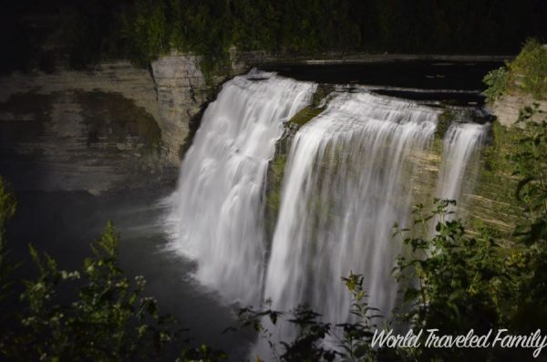 Letchworth State Park at night