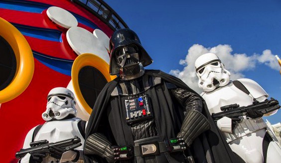 Star Wars Day At Sea - darth vader with storm troopers