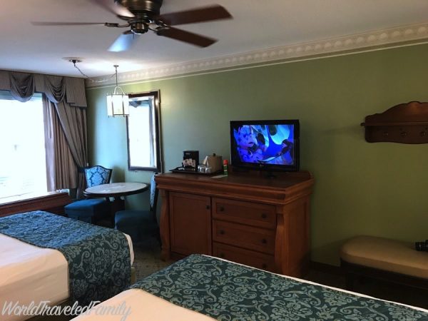 Walt Disney World Port Orleans Riverside standard room - TV hutch