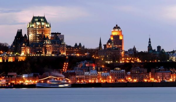 quebec city by night