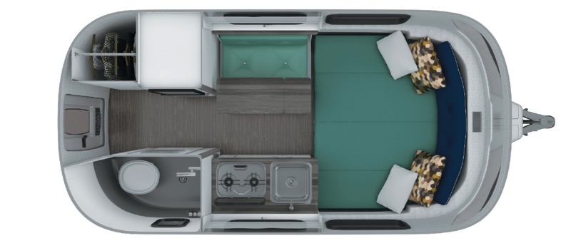 Airstream Nest 16FB floorplan