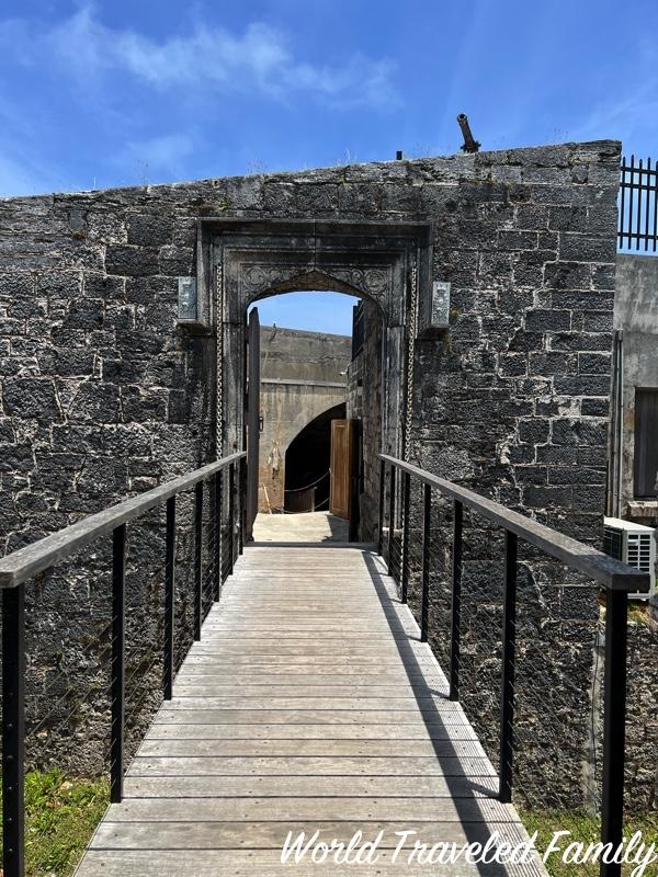 Fort St. Catherine entrance bridge over the moat