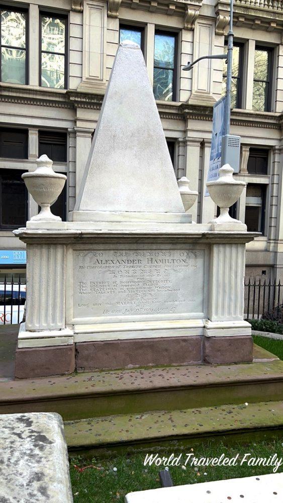 Trinity Church Wall Street Alexander Hamilton's burial