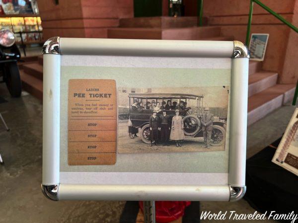 Pierce-Arrow Museum of Transportation - women's pee ticket