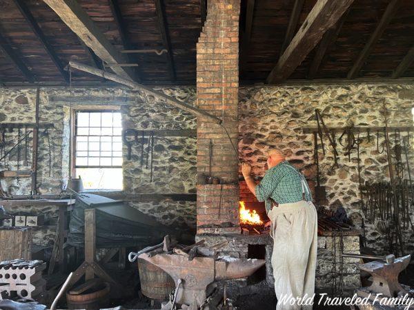 Genesee Country Village and Museum blacksmith