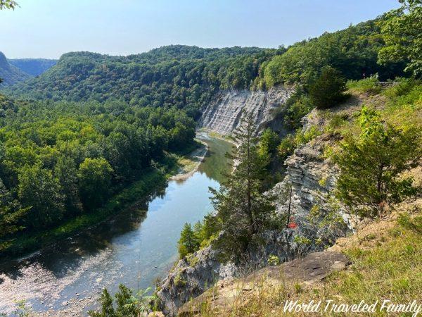 Letchworth State Park gorge and stream