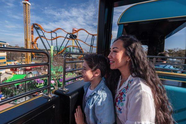 Six Flags Fiesta Texas METROPOLIS Transit Authority Panoramic Views