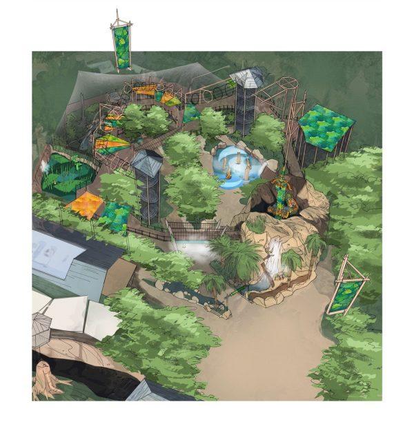 Aerial Overview All-New Wild Oasis at Busch Gardens Tampa Bay