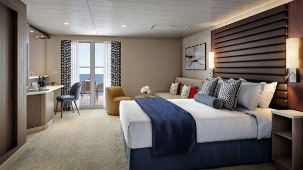 Brand-New Club Balcony Suite Aboard NCL's Pride of America Providing More Space and Exclusive Amenities.
