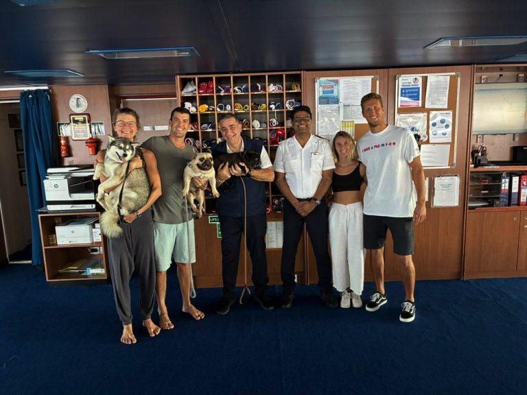 Carnival Splendor Rescues Four People and Three Dogs