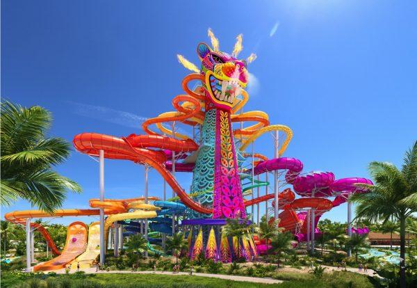 Royal Caribbean’s Perfect Day Mexico Loco Splashpark up close