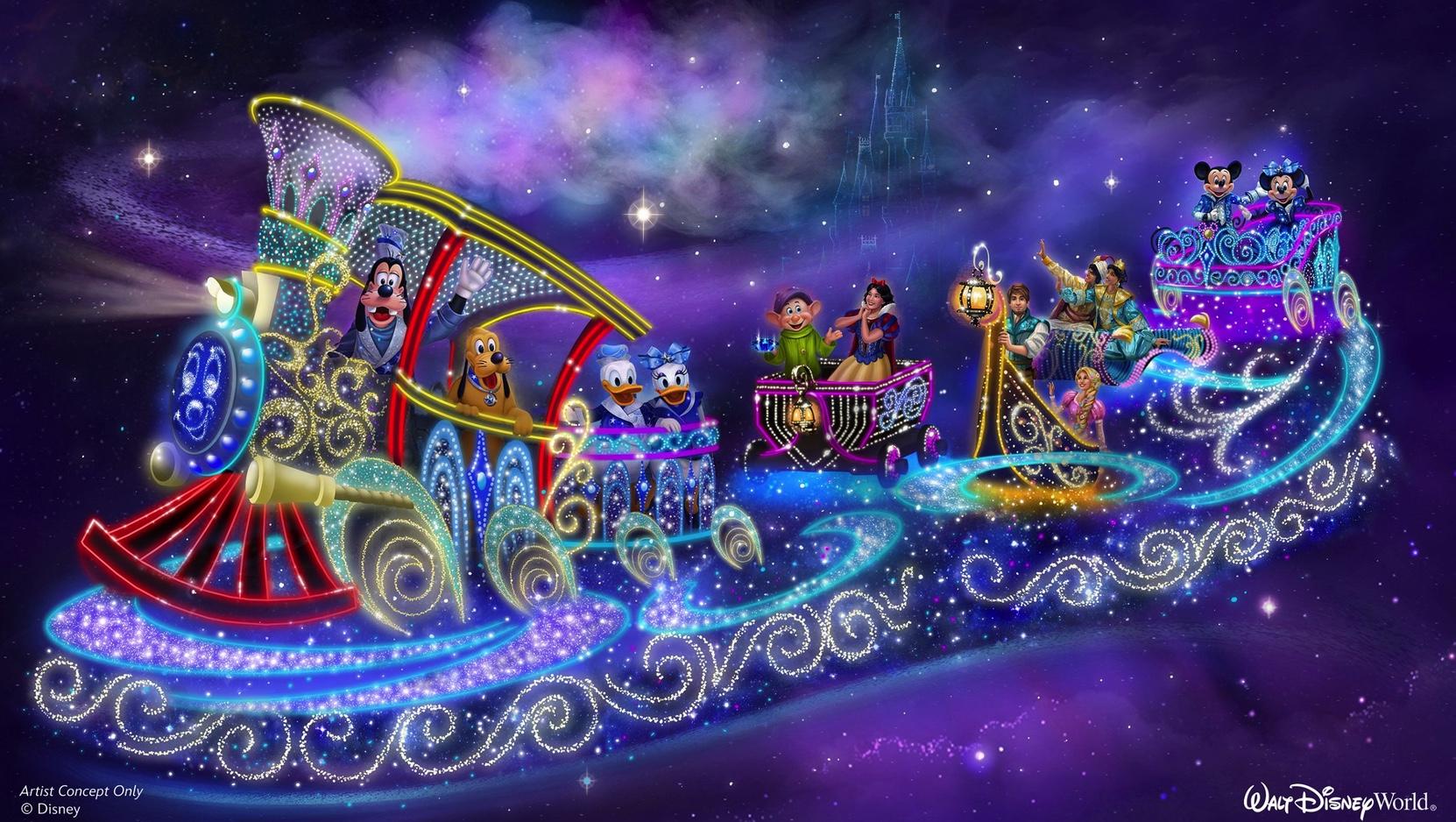 rendering of disney parade