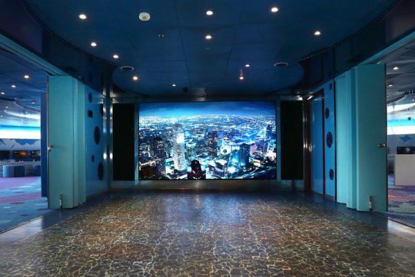 Camp Ocean's new LED feature wall on Carnival Valor