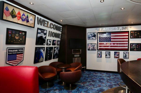 Newly added Heroes Tribute Bar & Lounge on Carnival Valor
